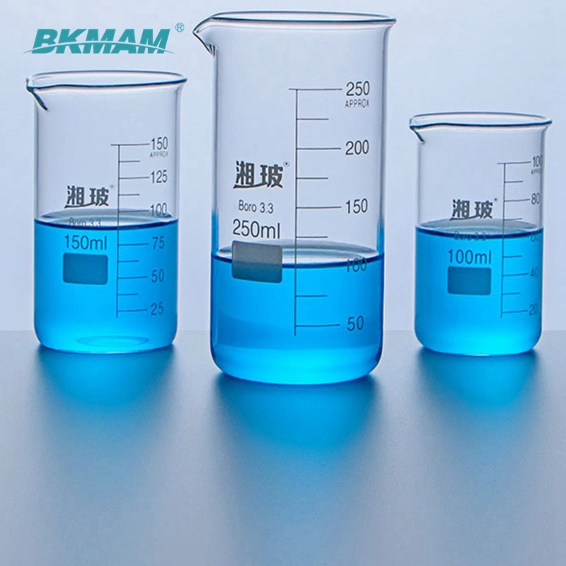 High Quality Clear Glass Beaker 50ml to 1000ml for Science and School Use